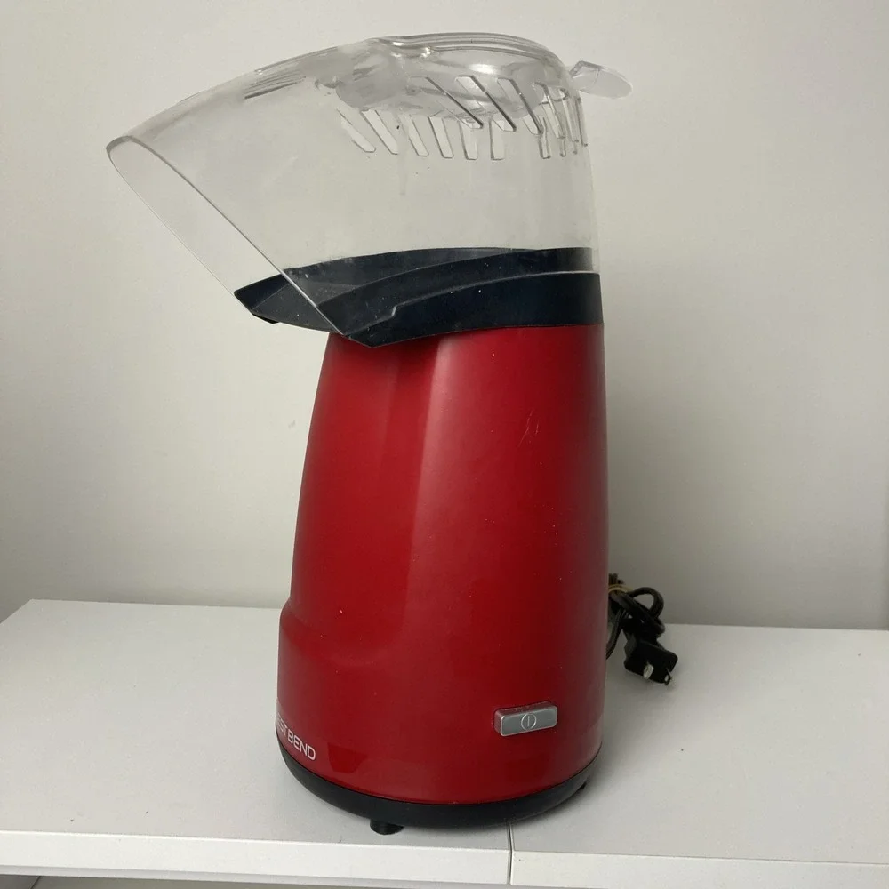 West Bend Air Crazy Hot Air Popcorn Maker, Red, 16 cups, One Touch‎ Operation